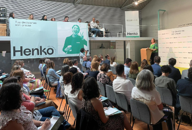 Marta Martínez, CEO de Grupo Anaya, presentó ayer Henko Orientación, el nuevo servicio educativo para orientación académica y profesional.